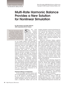 Multi-Rate Harmonic Balance Provides a New Solution for Nonlinear