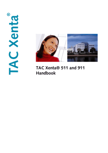 TAC Xenta 511 and 911 Handbook