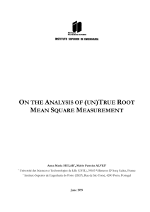 on the analysis of (un)true root mean square measurement