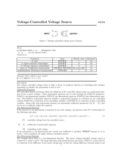 Voltage-Controlled Voltage Source vcvs