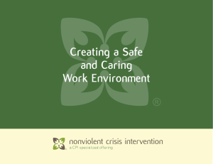 Creating a Safe and Caring Work Environment