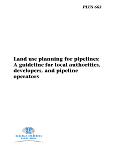 Land use planning for pipelines: A guideline for local