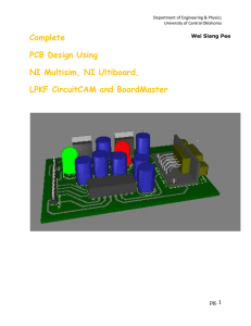 Complete PCB Design Using NI Multisim, NI Ultiboard