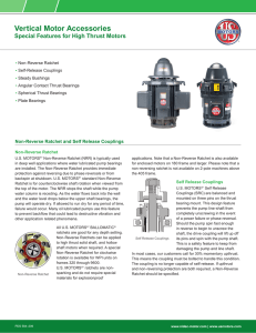 Product Data Sheet - Vertical Motor Accessories