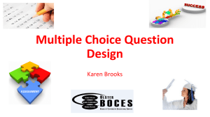 Brooks - How to Create Multiple Choice Questions ppt