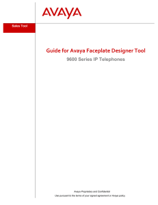 Custom faceplate design tool user guide