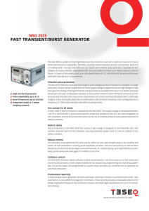 fast transient/burst generator