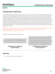 HPE 3PAR StoreServ 8000 Storage