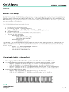HPE MSA 2040 Storage - Hewlett Packard Enterprise