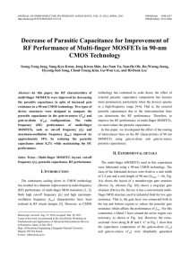 Decrease of Parasitic Capacitance for Improvement of RF