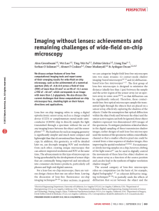 imaging without lenses: achievements and remaining challenges of