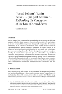 jus in bello - European Journal of International Law