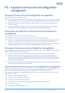 ITIL – A guide to service asset and configuration management