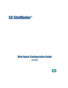 CA SiteMinder Web Agent Configuration Guide