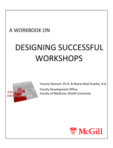 designing successful workshops