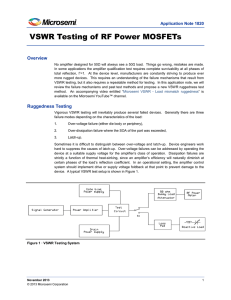 VSWR Testing of RF Power MOSFETs