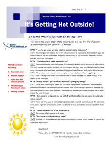 It`s Getting Hot Outside! - Doctors Direct Healthcare