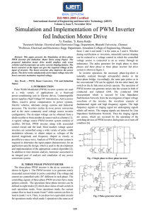 Simulation and Implementation of PWM Inverterfed Induction Motor