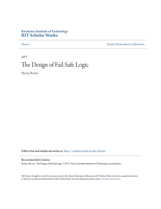The Design of Fail-Safe Logic - RIT Scholar Works