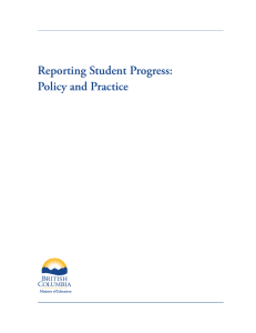 Reporting Student Progress: Policy and Practice