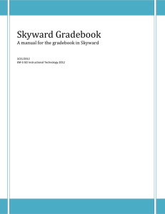 Skyward Gradebook