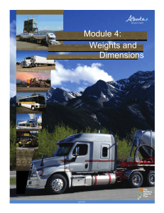 Module 4 Weights and Dimensions