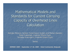 Mathematical Models and Standards for Current Carrying Capacity