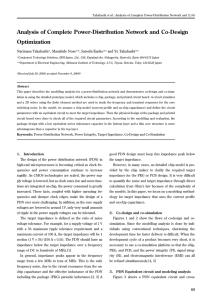 Analysis of Complete Power-Distribution Network and Co