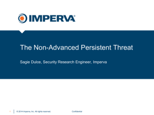 The Non-Advanced Persistent Threat