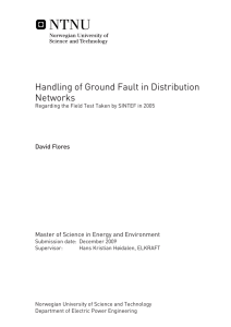 Handling of Ground Fault in Distribution Networks