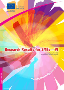 Research Results for SMEs – VI