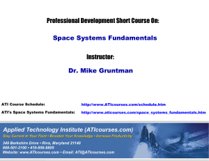 Space Systems Fundamentals - Applied Technology Institute
