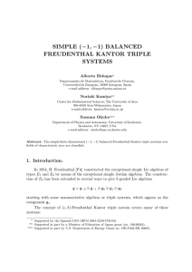 simple (−1, −1) balanced freudenthal kantor triple systems