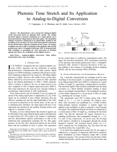 Photonic Time Stretch - jalali