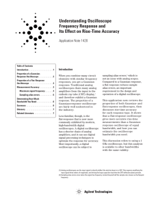 Understanding Oscilloscope Frequency Response