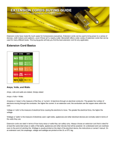 Extension Cord Basics