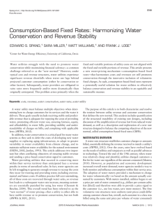 Consumption-Based Fixed Rates: Harmonizing Water Conservation