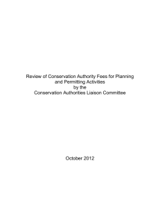 Review of Conservation Authorities Fees by the