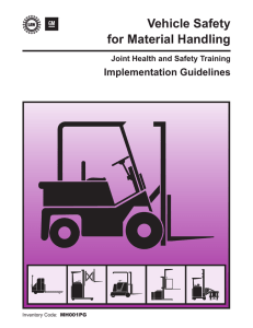 Vehicle Safety for Material Handling