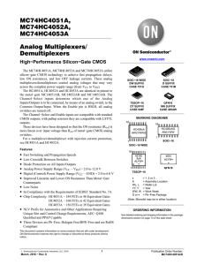 Analog Multiplexers / Demultiplexers