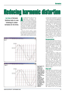 Reducing harmonic distortion