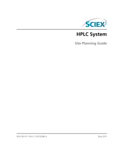 HPLC System Site Planning Guide