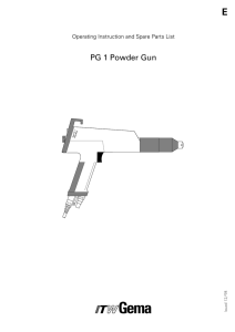 PG 1 Powder Gun - Gema Switzerland GmbH