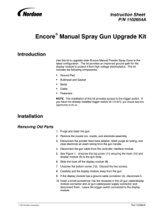 Encore Manual Spray Gun Upgrade Kit