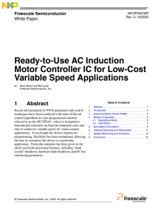 Ready-to-Use AC Induction Motor Controller IC for Low-Cost