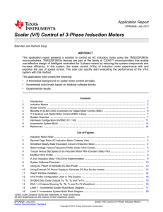 Scalar (V/f) Control of 3-Phase Induction Motors