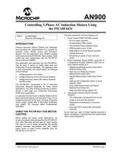 AN900, Controlling 3-Phase AC Induction Motors Using the