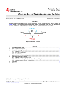 Reverse Current Protection in Load Switches