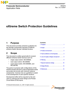 AN3274, eXtreme Switch Protection Guidelines