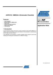 AVR1012: XMEGA A Schematic Checklist